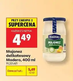 Biedronka MAJONEZ DELIKATESOWY MADERO, 400 ML oferta