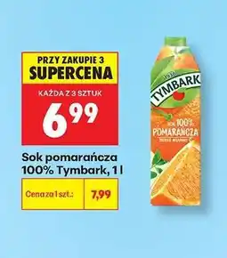 Biedronka Sok pomarańcza 100% Tymbark, 1 l oferta