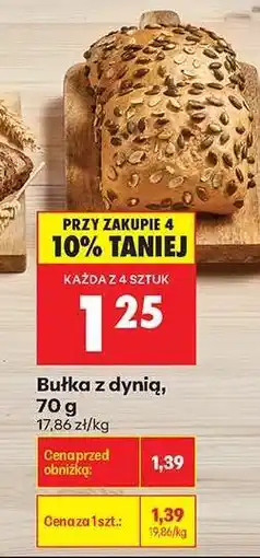Biedronka Bułka z dynią, 70 g oferta