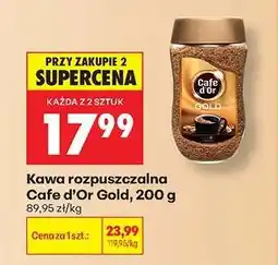 Biedronka Kawa rozpuszczalna Cafe d'Or Gold 200 g oferta