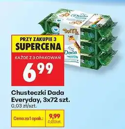 Biedronka Chusteczki Dada Everyday, 3x72 szt oferta