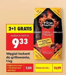 Biedronka Węgiel instant do grillowania, 1 kg oferta