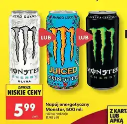 Biedronka Napój energetyczny Monster 500 ml oferta