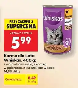 Biedronka Karma dla kota Whiskas , 400 g oferta