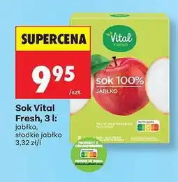 Biedronka Sok Vital Fresh, 3 l oferta