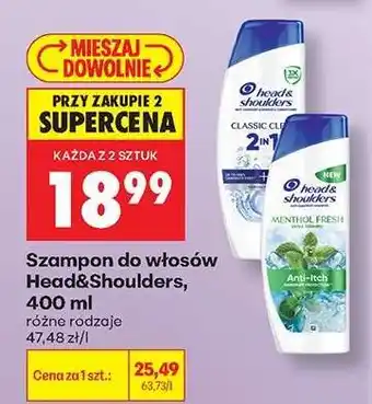 Biedronka Szampon do włosów Head & Shoulders 400 ml oferta