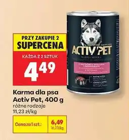 Biedronka Karma dla psa Activ Pet, 400 g oferta