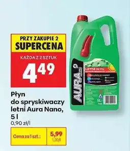 Biedronka Płyn do spryskiwaczy letni Aura Nano, 5 l oferta