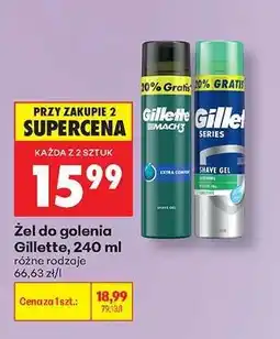 Biedronka Żel do golenia Gillette 240 ml oferta