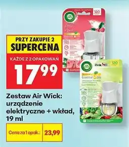 Biedronka Zestaw Air Wick: urządzenie elektryczne + wkład, 19 ml oferta