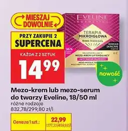 Biedronka Mezo-krem lub mezo-serum do twarzy Eveline, 18/50 ml oferta