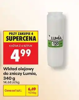 Biedronka Wkład olejowy do zniczy Lumia , 340 g oferta