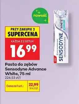 Biedronka Pasta do zębów Sensodyne Advance White, 75 ml oferta