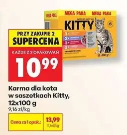 Biedronka Karma dla kota w saszetkach Kitty 12x100 g oferta