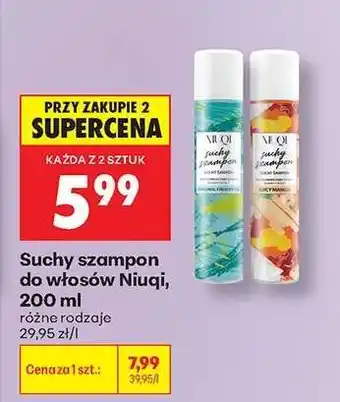 Biedronka Suchy szampon do włosów Niuqi 200 ml oferta