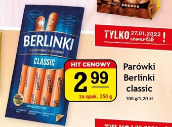 Gram Market Parówki Berlinki classic 250g oferta