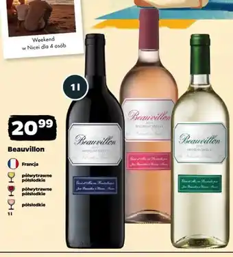 Wino różowe półsłodkie Beauvillon