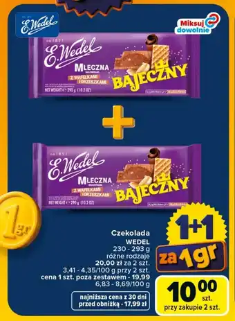 Carrefour Czekolada Wedel oferta