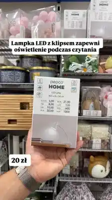 Pepco Lampka LED z klipsem Pepco Home oferta