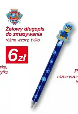 KiK Żelowy długopis do zmazywania Paw Patrol oferta