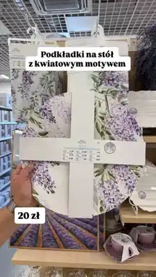 Pepco Podkładki na stół Pepco Home z kwiatowym motywem oferta