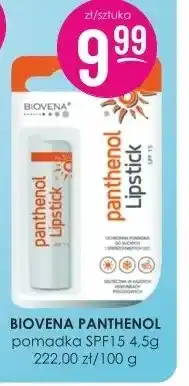 Jaśmin Pomadka Panthenol Lipstick SPF15 Biovena oferta