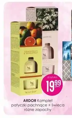 Jaśmin Komplet patyczki pachnące + świeca Ardor oferta