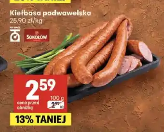 Delikatesy Centrum Kiełbasa podwawelska Sokołów oferta