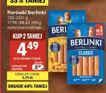 Delikatesy Centrum Parówki Berlinki Classic oferta