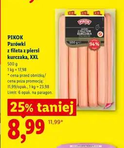 Lidl Parówki Pikok oferta
