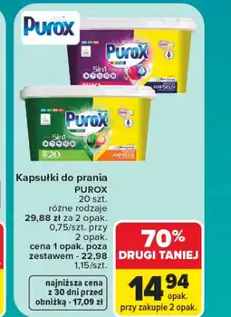 Carrefour Market Kapsułki do prania Purox oferta