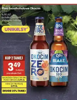 Delikatesy Centrum Piwo bezalkoholowe Okocim Zero Sycylijska Pomarańcza oferta