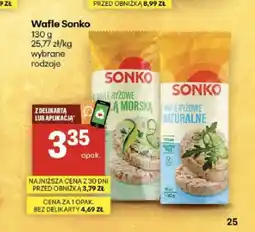 Delikatesy Centrum Wafle ryżowe z solą morską Sonko oferta