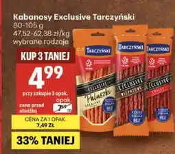 Delikatesy Centrum Kabanosy Exclusive Tarczyński chilli oferta