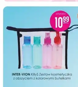 Jaśmin Zestaw kosmetyczka z obszyciem z kolorowymi butelkami KillyS Inter-Vion oferta