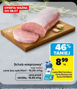 Carrefour Market Schab wieprzowy Carrefour oferta