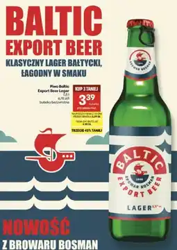 Delikatesy Centrum Piwo Baltic Export Beer Lager Bosman oferta