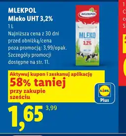 Lidl Mleko Mlekpol oferta