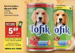 Delikatesy Centrum Karma mokra dla psa Tofik z wołowiną oferta