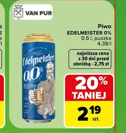 Carrefour Market Piwo Edelmeister oferta
