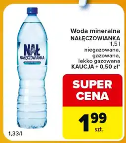 Carrefour Express Woda mineralna Nałęczowianka oferta