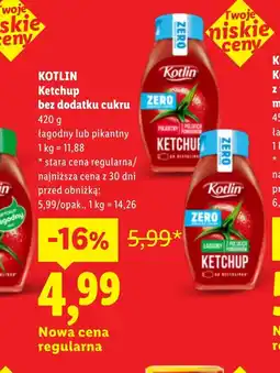 Lidl Ketchup Kotlin oferta