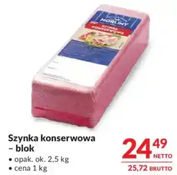 Makro Szynka konserwowa Morliny oferta