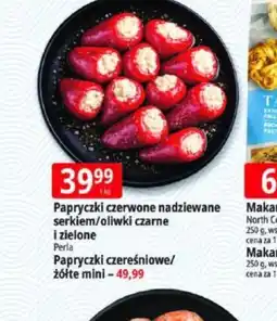 E.Leclerc Papryczki czerwone nadziewane serkiem/oliwki czarne i zielone Perla oferta