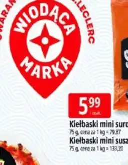 E.Leclerc Kiełbaski mini surowe oferta