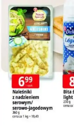 E.Leclerc Nalesniki z nadzieniem serowym/serowo-jagodowym oferta