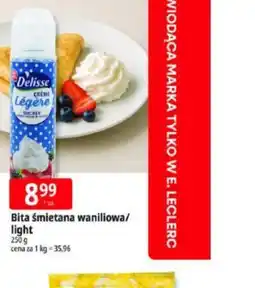 E.Leclerc Bita śmietana waniliowa light oferta