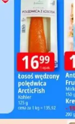 E.Leclerc Łosoś wędzony połędwica ArcticFish Kohler oferta