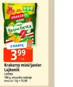 E.Leclerc Krakersy mini/junior Lajkonik Lorenz oferta