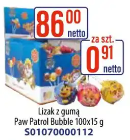 AT Lizak z gumą Paw Patrol Bubble oferta